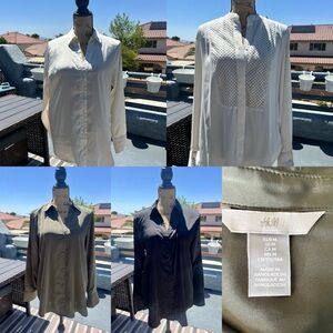 Lot of 4 H&M long sleeve blouses